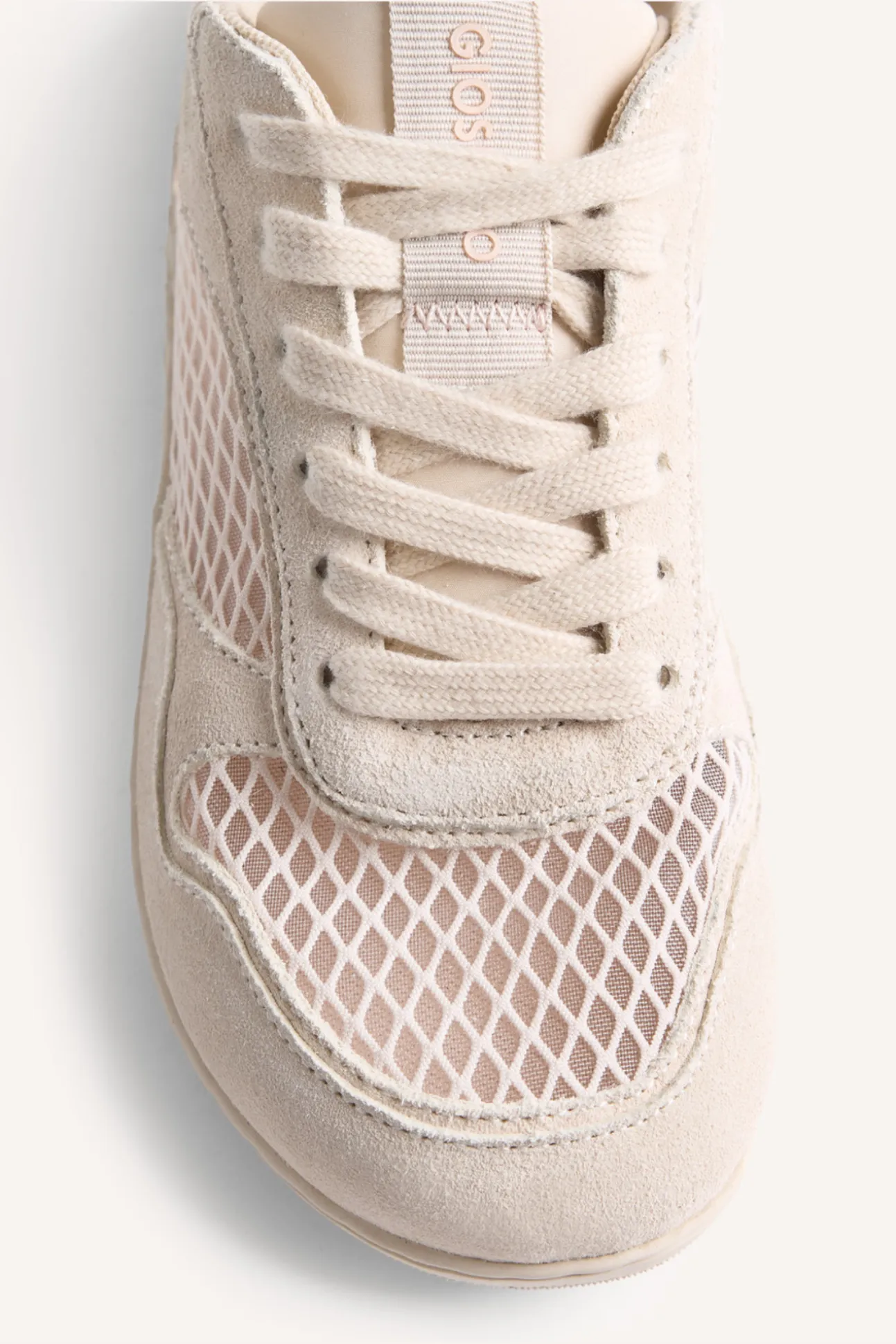 Zapatillas piel y rejilla