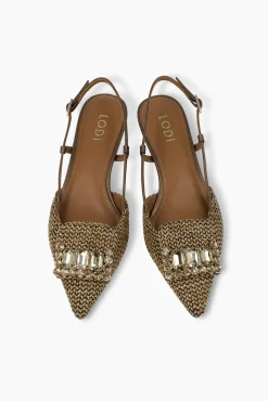 Zapatos de salón destalonados en piel