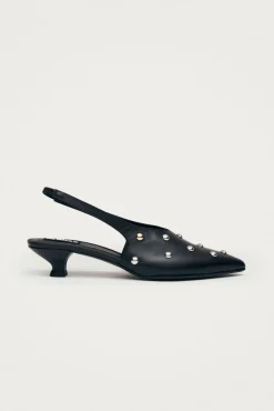 Zapatos de tacón de cuero Eros Studs