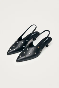 Zapatos de tacón de cuero Eros Studs