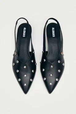 Zapatos de tacón de cuero Eros Studs