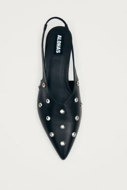 Zapatos de tacón de cuero Eros Studs