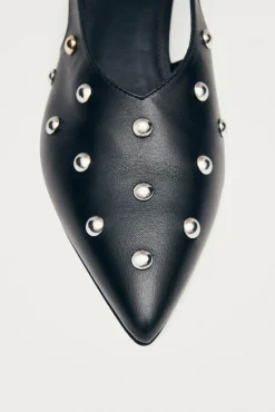 Zapatos de tacón de cuero Eros Studs